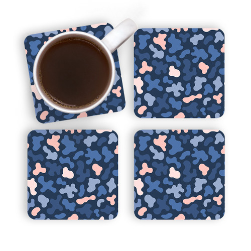 Organic Forms Pattern Coaster Set By Artists Collection