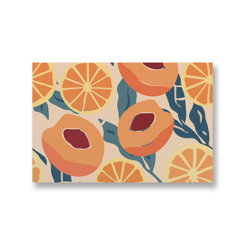 Orange And Peach Pattern Canvas Print By Artists Collection