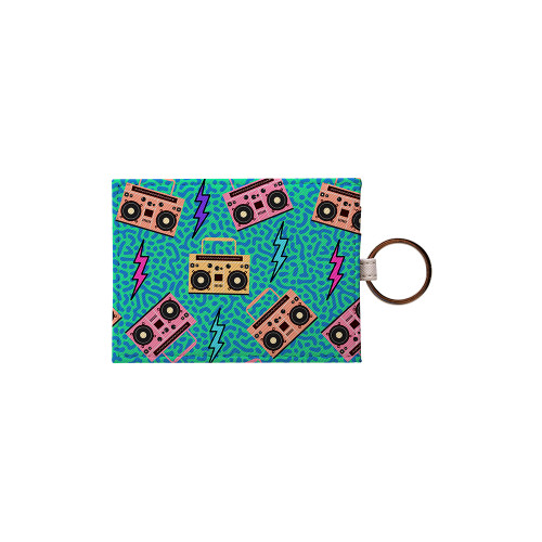 Neon Music Pattern Card Holder By Artists Collection
