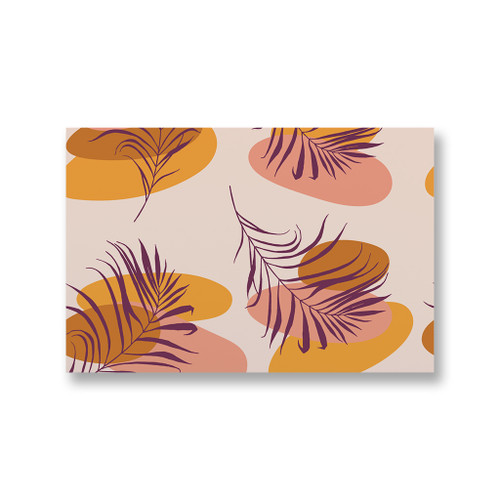 Modern Tropical Palm Leaf Pattern Canvas Print By Artists Collection