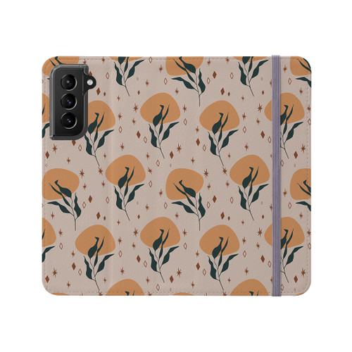 Modern Plant Pattern Samsung Folio Case By Artists Collection