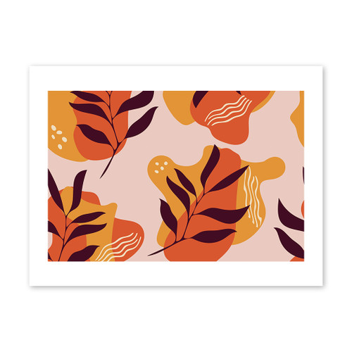 Modern Floral Pattern Art Print By Artists Collection