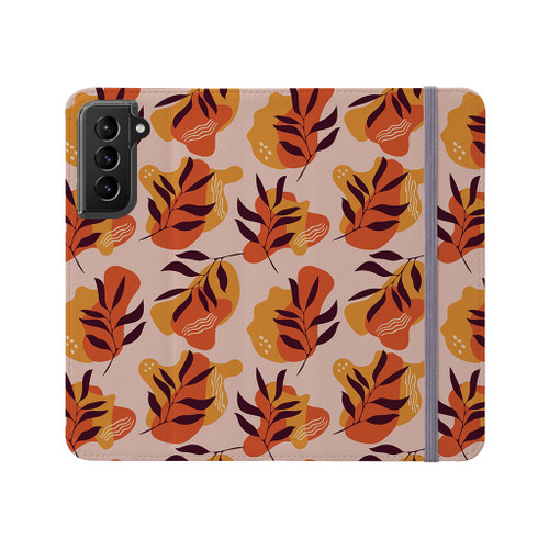 Modern Floral Pattern Samsung Folio Case By Artists Collection