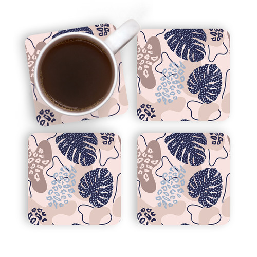 Modern Exotic Pattern Coaster Set By Artists Collection