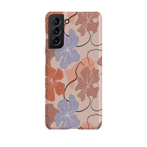 Hand Drawn Abstract Flowers Samsung Snap Case By Artists Collection