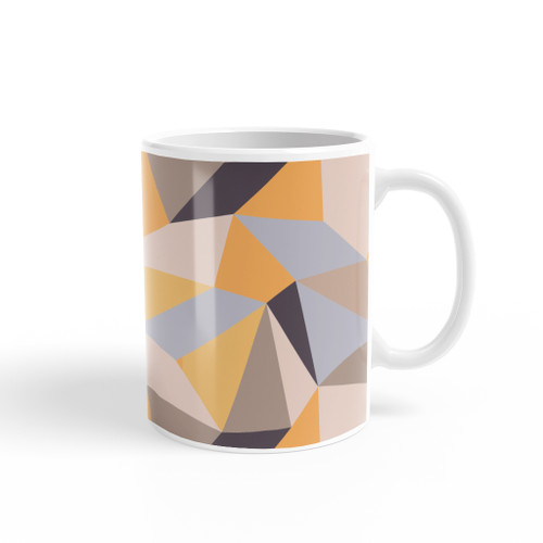 Geometric Large Shapes Pattern Coffee Mug By Artists Collection