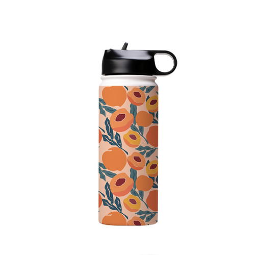 Fresh Peach Pattern Water Bottle By Artists Collection