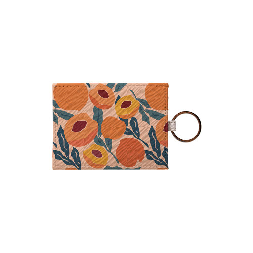 Fresh Peach Pattern Card Holder By Artists Collection