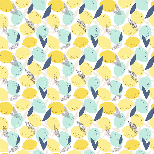 Fresh Lemons Pattern Design By Artists Collection