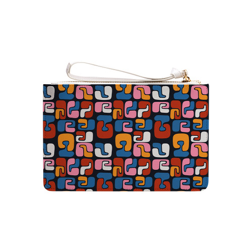 Forms Pattern Clutch Bag By Artists Collection