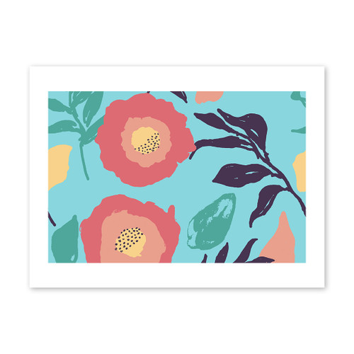 Flower Background Art Print By Artists Collection