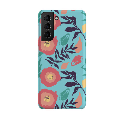 Flower Background Samsung Snap Case By Artists Collection
