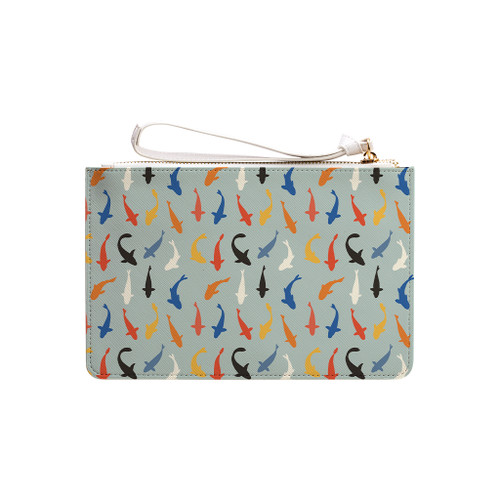 Fish Pattern Clutch Bag By Artists Collection