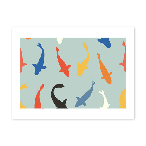 Fish Pattern Art Print By Artists Collection