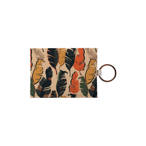 Exotic Modern Leaves Pattern Card Holder By Artists Collection