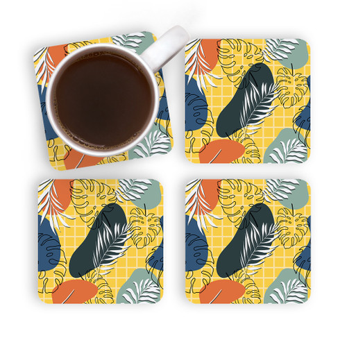 Exotic Memphis Pattern Coaster Set By Artists Collection