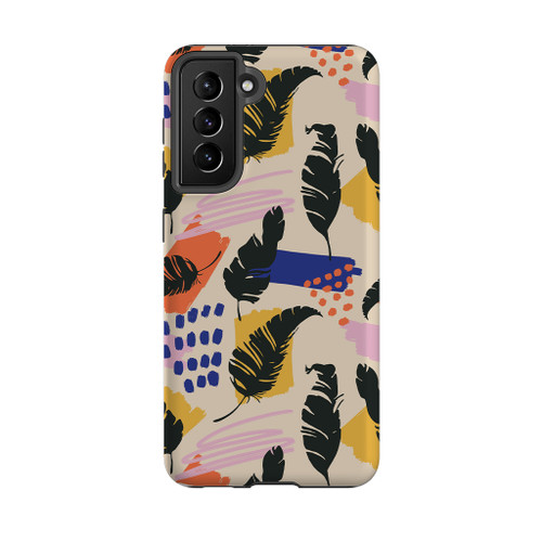 Exotic Banana Leaves Pattern Samsung Tough Case By Artists Collection