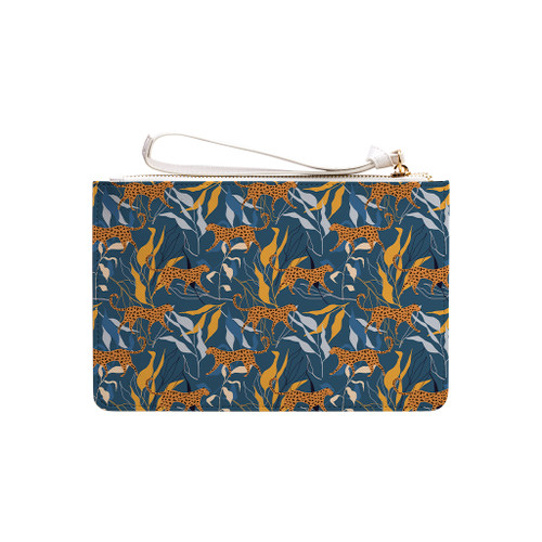 Exotic Cats Pattern Clutch Bag By Artists Collection