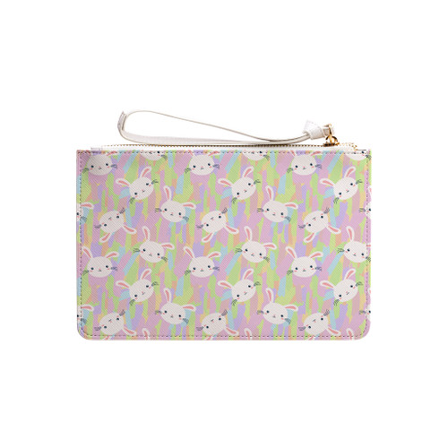Bright Easter Bunny Pattern Clutch Bag By Artists Collection