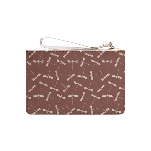 Dragonfly Pattern Clutch Bag By Artists Collection