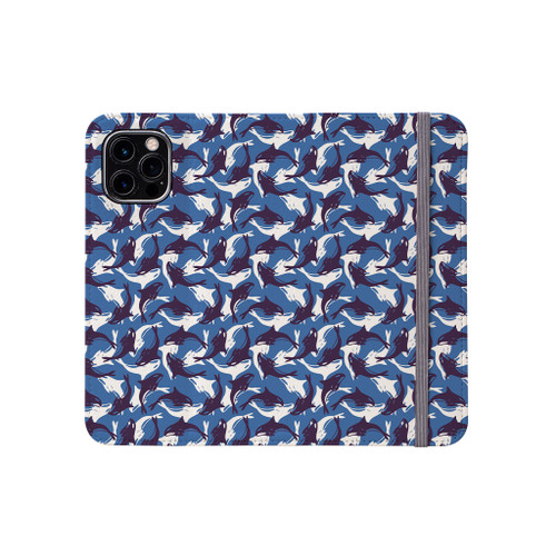 Dolphins Pattern iPhone Folio Case By Artists Collection