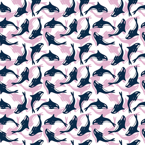 Dolphin Pattern Design By Artists Collection
