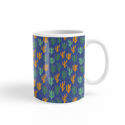 Desert Cactuses Pattern Coffee Mug By Artists Collection