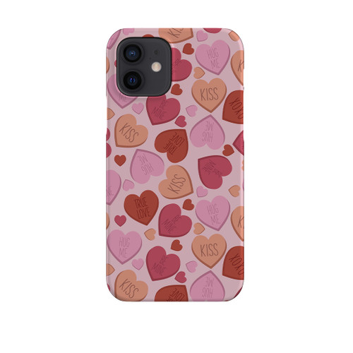 Conversation Hearts Pattern iPhone Snap Case By Artists Collection
