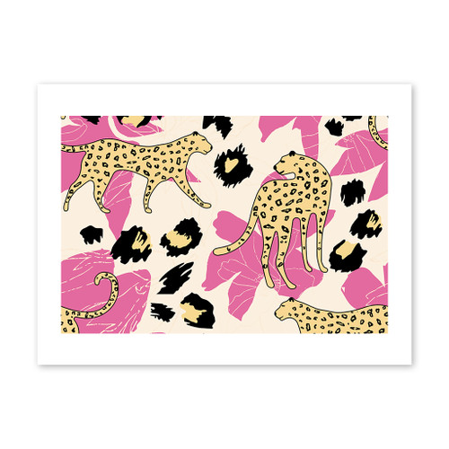 Contemporary Leopard Pattern Art Print By Artists Collection
