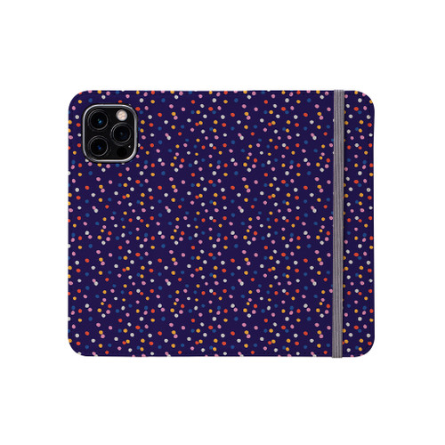 Colorful Confetti Pattern iPhone Folio Case By Artists Collection