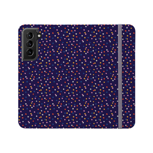 Colorful Confetti Pattern Samsung Folio Case By Artists Collection