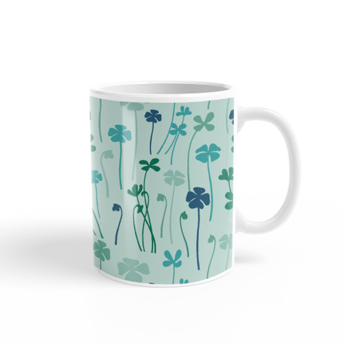 Clover Pattern Coffee Mug By Artists Collection