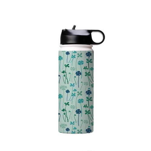 Clover Pattern Water Bottle By Artists Collection