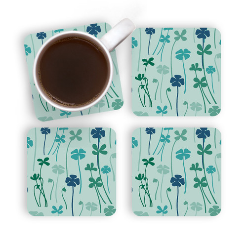 Clover Pattern Coaster Set By Artists Collection