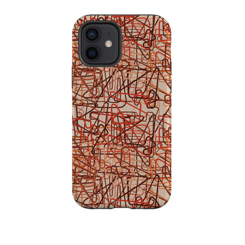 Chaos Lines Pattern iPhone Tough Case By Artists Collection