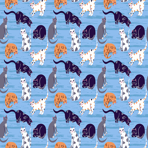 Cats Pattern Design By Artists Collection