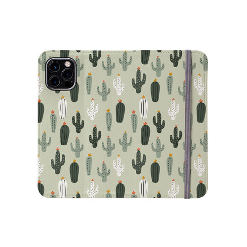 Cactus Pattern iPhone Folio Case By Artists Collection