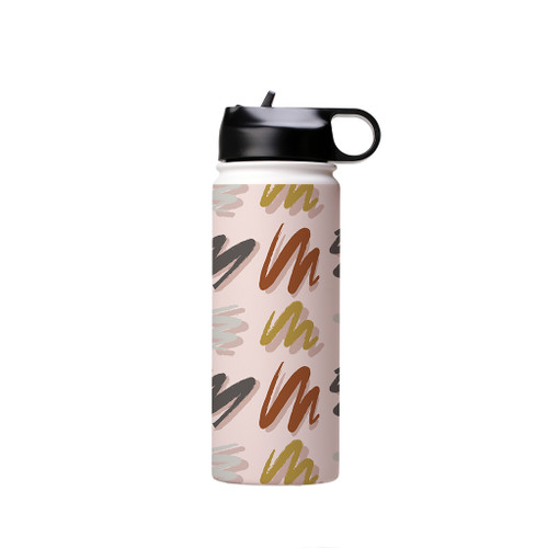 Brush Stroke Pattern Water Bottle By Artists Collection