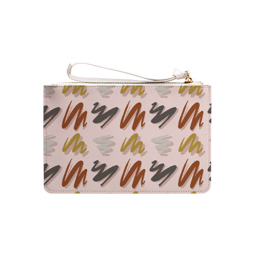 Brush Stroke Pattern Clutch Bag By Artists Collection