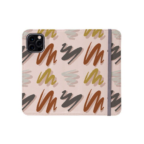 Brush Stroke Pattern iPhone Folio Case By Artists Collection