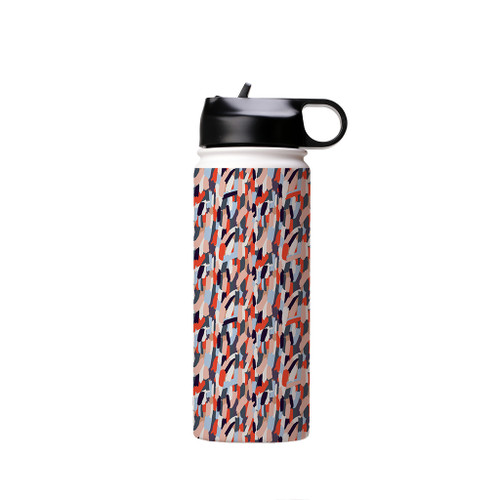 Brush Pattern Water Bottle By Artists Collection