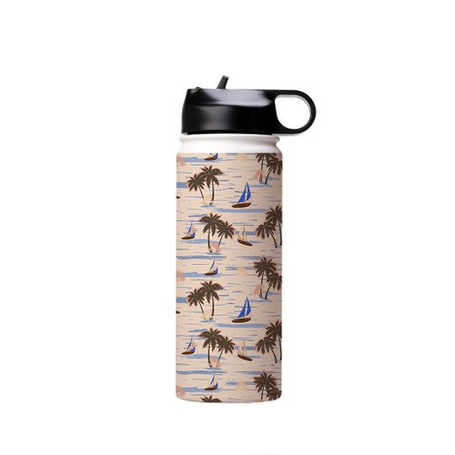 Boat Pattern Water Bottle By Artists Collection