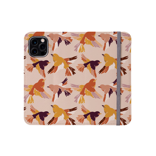 Birds Pattern iPhone Folio Case By Artists Collection