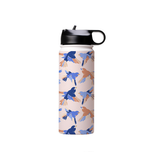 Bird Pattern Water Bottle By Artists Collection
