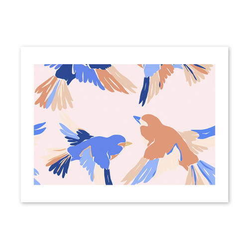 Bird Pattern Art Print By Artists Collection
