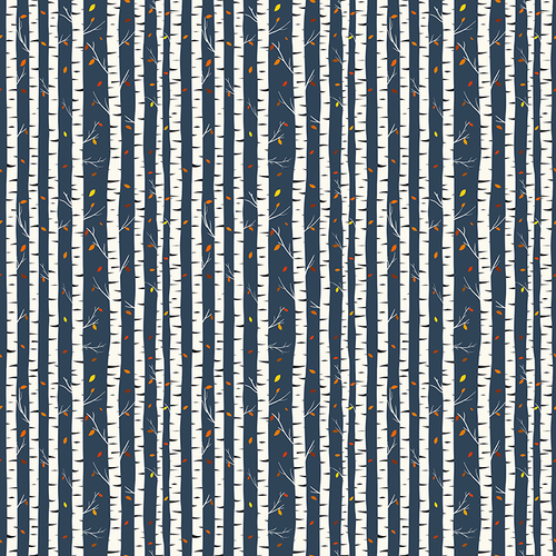 Birch Trees Pattern Design By Artists Collection