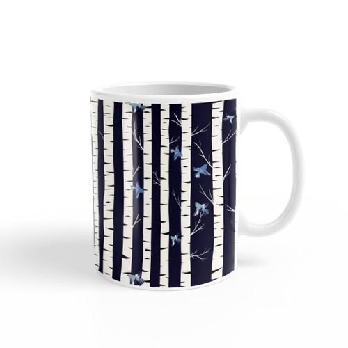 Birch Forest Pattern Coffee Mug By Artists Collection