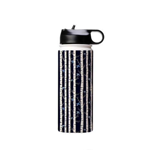 Birch Forest Pattern Water Bottle By Artists Collection