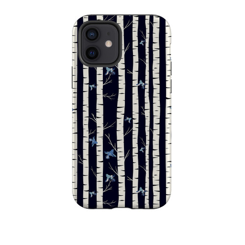 Birch Forest Pattern iPhone Tough Case By Artists Collection