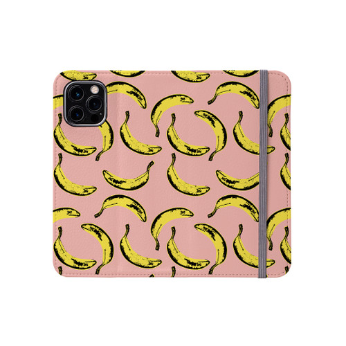 Banana Pattern iPhone Folio Case By Artists Collection